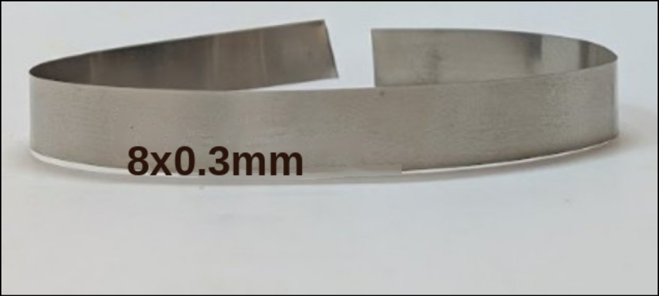 Nickel Strip Pure 1P 8x 0.3 mm